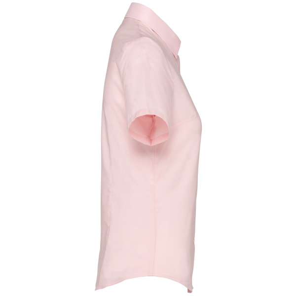Dames Oxford blouse korte mouwen Oxford Pale Pink 3XL