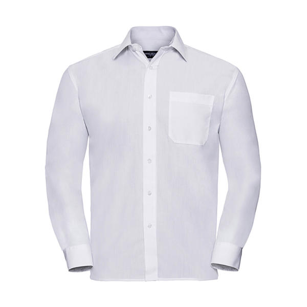 Poplin Shirt LS - White - 4XL