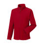 Men's Full Zip Outdoor Fleece - Classic Red - 4XL