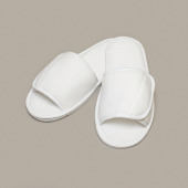 Open Toe Slippers White 8/11 UK