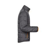Men's Padded Light Weight Jacket - carbon/orange - 3XL