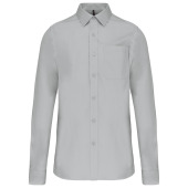 Men's long-sleeved cotton poplin shirt