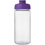 H2O Active® Octave Tritan™ 600 ml flip lid sport bottle - Transparent clear/Purple