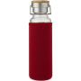 Thor 660 ml glazen fles met hoes van neopreen - Rood