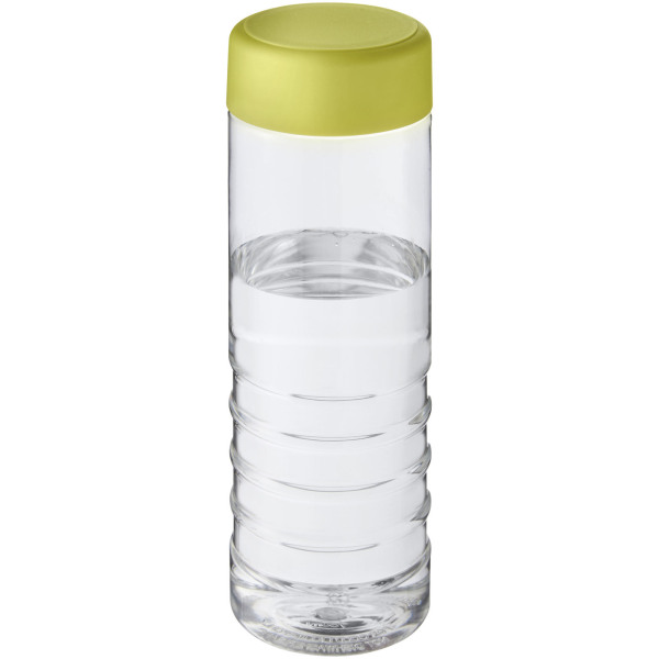 H2O Active® Treble 750 ml screw cap water bottle - Transparent/Lime