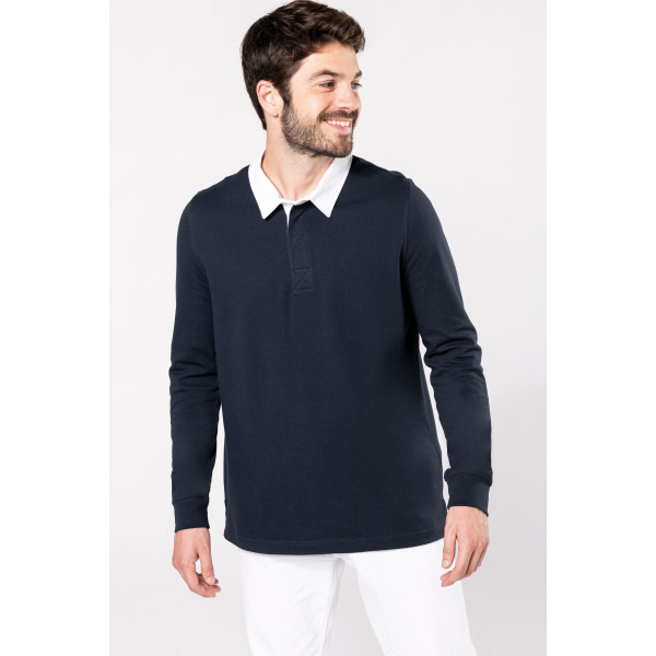 Rugbypolo Wine / White XS