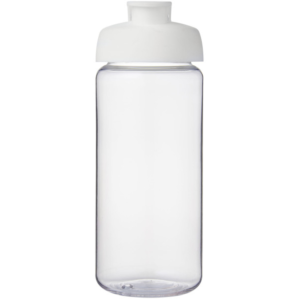 H2O Active® Octave Tritan™ 600 ml flip lid sport bottle - Transparent clear/White