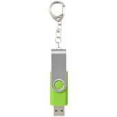 Rotate USB met sleutelhanger - Lime - 2GB