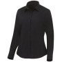 Hamell stretch dames blouse met lange mouwen - Zwart - XL