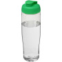 H2O Active® Tempo 700 ml sportfles met flipcapdeksel - Transparant/Groen
