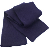 Classic Heavy Knit Scarf Navy One Size