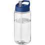 H2O Active® Octave Tritan™ 600 ml sportfles met fliptuitdeksel - Transparant/Blauw