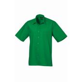 Short Sleeve Poplin Shirt, Emerald, 17.5, Premier