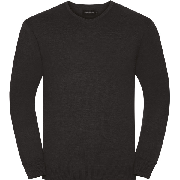 V-neck Knitted Pullover Charcoal Marl XL