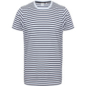 Unisex Striped T-shirt White / Oxford Navy XS