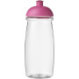 H2O Active® Pulse 600 ml bidon met koepeldeksel - Transparant/Roze