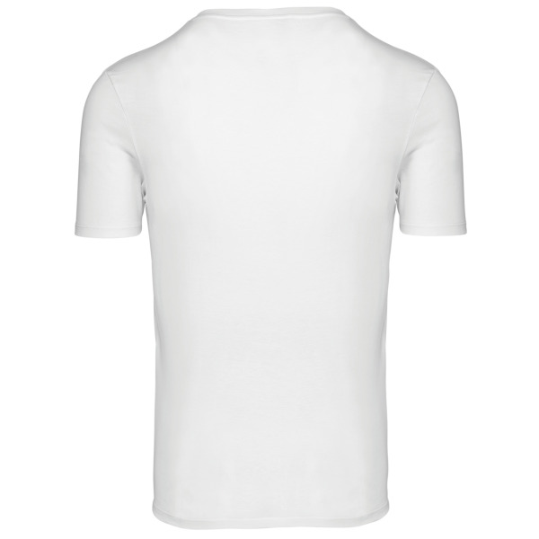 T-shirt ronde hals met korte mouwen uniseks White 4XL