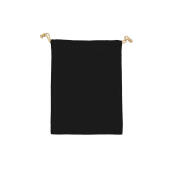 Cotton Stuff Bag - Black - XS (15x20)