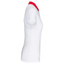 Tweekleurige damespolo jersey White / Red XS