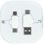 Colour-Pop charging cable with case - White