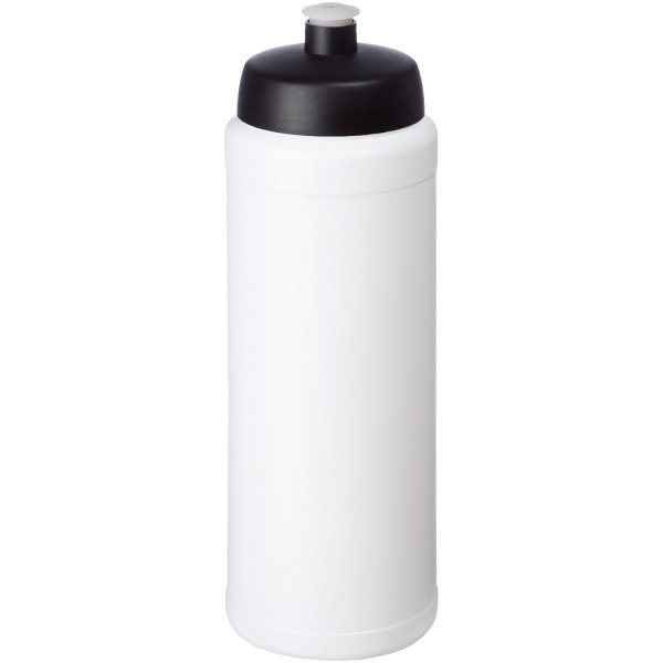 Baseline® Plus grip 750 ml sportfles met sportdeksel - Wit/Zwart