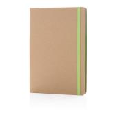A5 recycled kraft notitieboek, groen