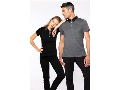 Tweekleurige damespolo jersey Tweekleurige damespolo jersey