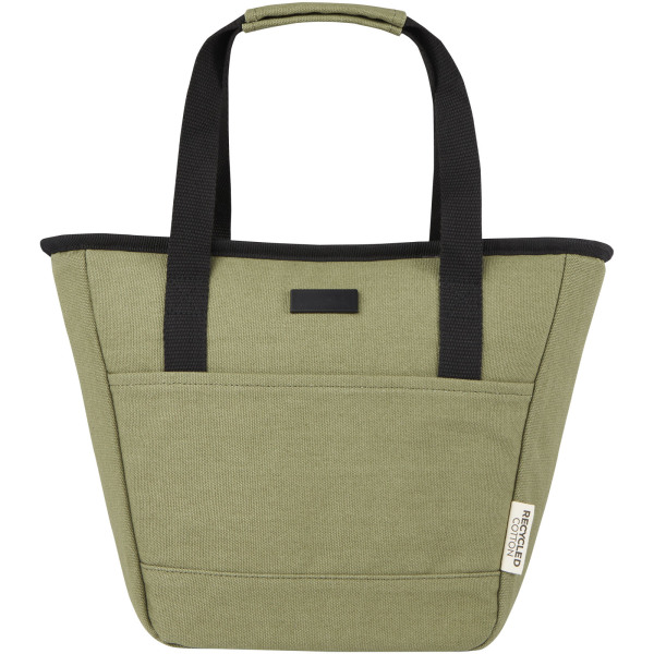 Joey 9-can GRS recycled canvas lunch cooler bag 6L - Olive