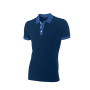 Poloshirt Bicolor Fitted 201002 Navy-Royalblue L
