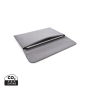 Magnetisch sluitende 15.6" laptop sleeve PVC-vrij, grijs