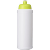 Baseline® Plus 750 ml drinkfles met sportdeksel - Wit/Lime