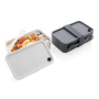 PP lunchbox met spork, antraciet