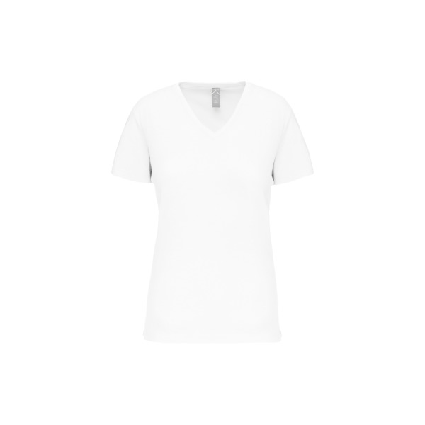 Dames-t-shirt BIO150 V-hals White XS
