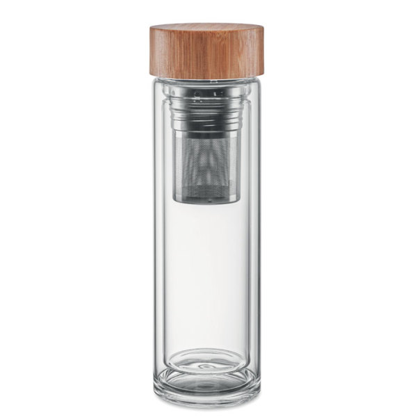 BATUMI GLASS - Dubbelwandige glazen fles 420ml