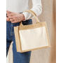Cotton Pocket Jute Gift Bag - Natural - One Size
