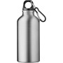 Oregon 400 ml aluminium water bottle with carabiner - Silver