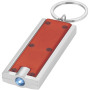 Castor LED keychain light - Red/Silver