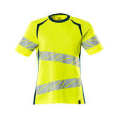 hi-vis geel/donkerpetrol