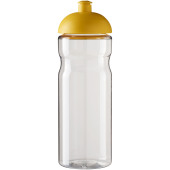 H2O Active® Base 650 ml drikkeflaske med kuppelformet låg - Transparent/Gul