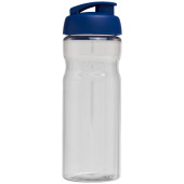 H2O Active® Base 650 ml sportfles met flipcapdeksel - Transparant/Blauw