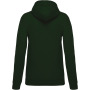 Eco damessweater met capuchon Forest Green XS