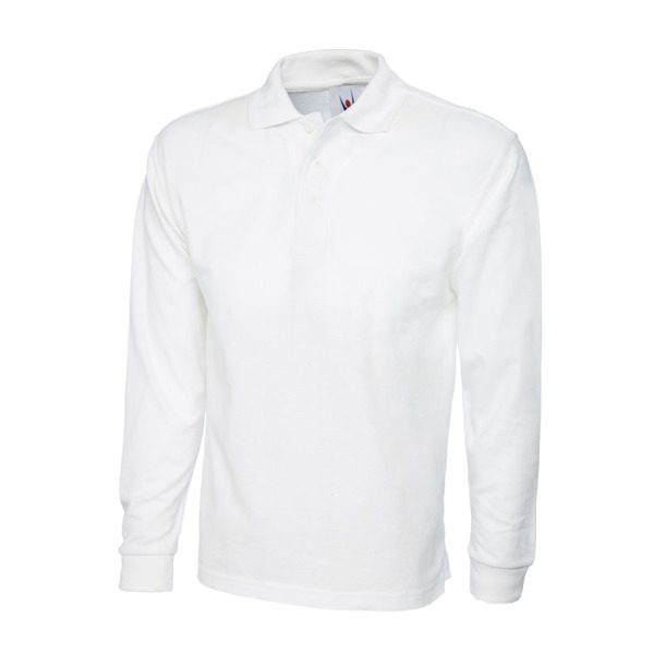 Longsleeve Poloshirt - XS - White