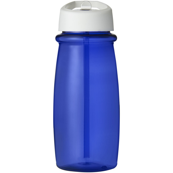 H2O Active® Pulse 600 ml spout lid sport bottle - Blue/White