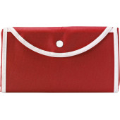 Non-woven (80 g/m²) opvouwbare tas Francesca rood
