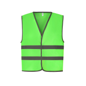 Gilet with Reflective Hem & Strips Lime 10/12 ans