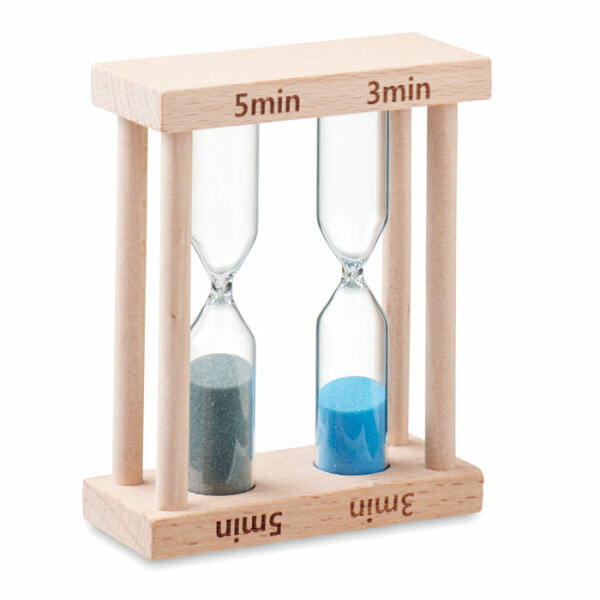 BI - Set of 2 wooden sand timers