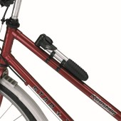 AIRFLOW - Mini fietspomp zilver, zwart