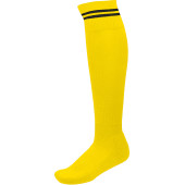 Sportsokken Met Contraststrepen Sporty Yellow / Black 47/50 EU