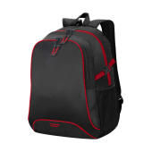 Osaka Basic Backpack - Black/Red - One Size