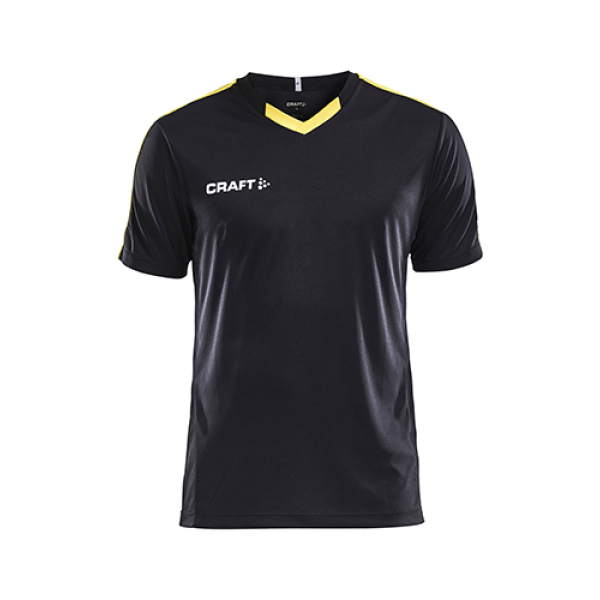 Craft Progress contrast jersey men black/Sw.yel xs